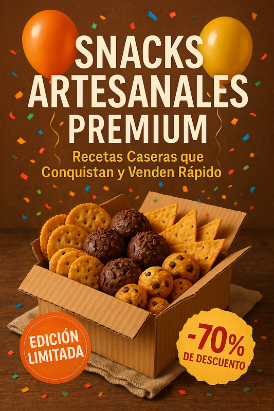 Snacks Artesanales Irresistibles: Conquista y Vende desde casa🍪